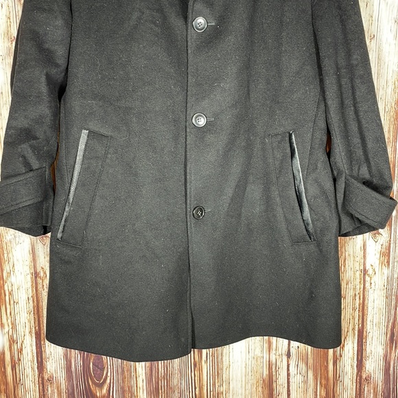 Men’s Hugo Boss Black Wool Cashmere Pea Coat 42R - Picture 5 of 9